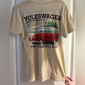 Volkswagen Graphic Tee in Cream and Red